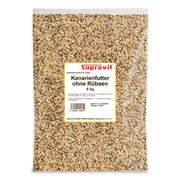 SUPRAVIT Kanarienfutter ohne Rübsen | Vogelfutter für Kanarienvögel Aller Arten | Für Waterslager, Harzkanarien und mehr | Ganzjahres-Futter für Kanarien Vögel 5 kg
