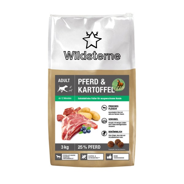 Wildsterne Classic Adult Pferd + Kartoffel 3 kg