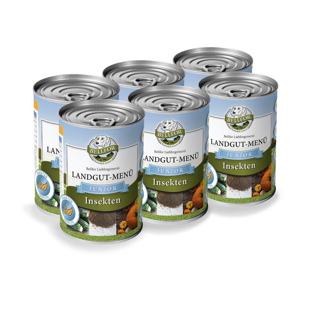 Bellfor Nass mit Insekten Landgut-Menü Junior 2,400 g 2400 g