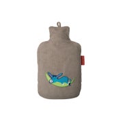 Produktabbildung: Kinder Öko-Wärmflasche 0,8 l mit Cordbezug "Esel" in warmem grau 1 St