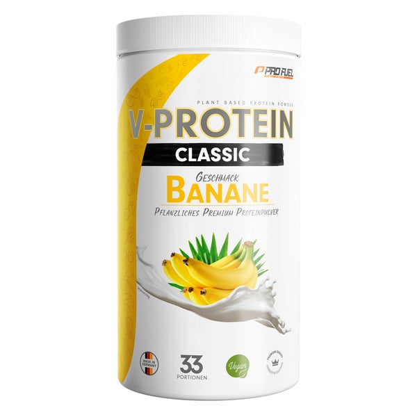 ProFuel - V-PROTEIN Classic Banane 76% veganes Protein 1000 g