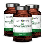 Echt Vital Bio Schwarzkümmelöl - 3 Gläser 3x60 St