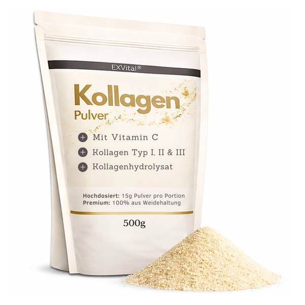 EXVital® Kollagen Pulver mit Vitamin C 500 g
