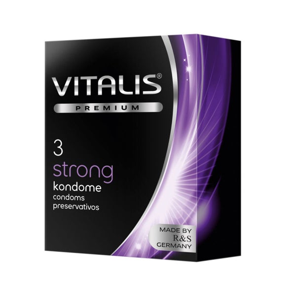 PREMIUM «Strong» extra dicke Kondome - für alle Stellungen (3 Kondome) 3 St
