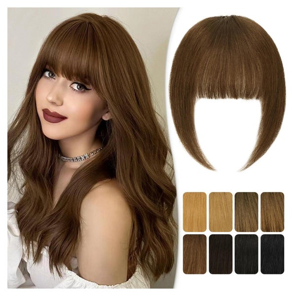 Pony Clip Echthaar Thickbangs 15g (Packung mit 1) Rötlichbra 1 St