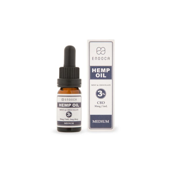 Hanföl-Tropfen 900 mg CBD (3%) Minze & Schokolade, 30 ml Flasche 250 ml