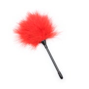 O Shape Fur Short Wand Tickler Rot 1 St