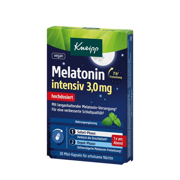 Kneipp Melatonin Intensiv 3,0 Mg Kapseln 30 St