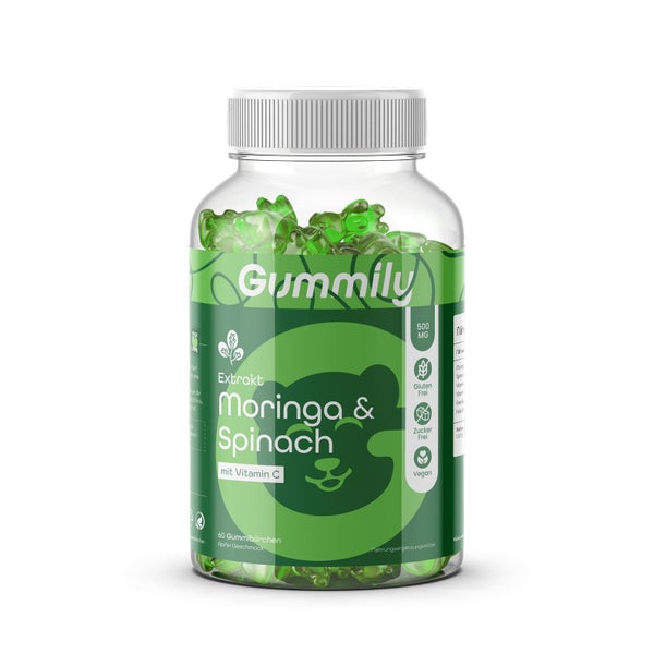Moringa & Spinat Pflanzenextrakt mit Vitamin C 60 St