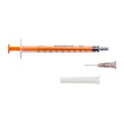 Produktabbildung: 25 x Zarys dicoSULIN Insulin U-100 Einwegspritze 1 ml Spritze mit Kanüle Nadel 25 St
