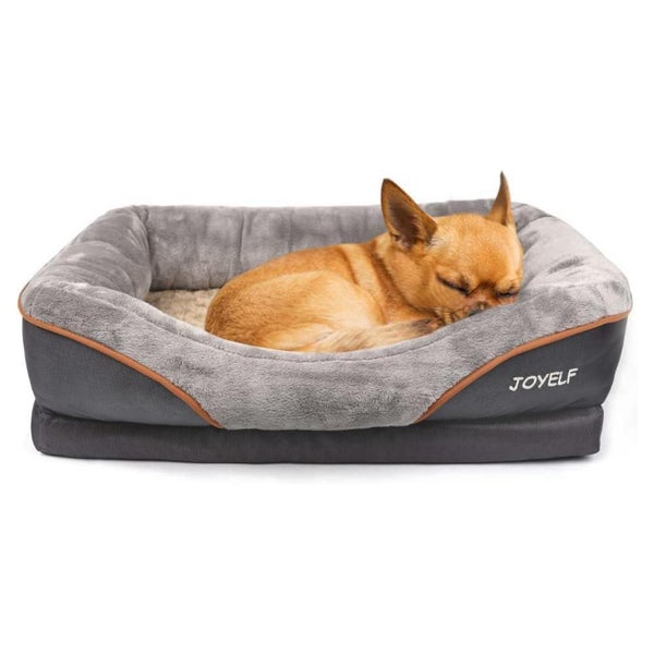 JOYELF Memory Foam Hundebett L 68x50x15cm - Orthopädisch, waschbar, mit Geschenk