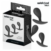Addicted Toys - Geschwungener Analplug Silikon Set