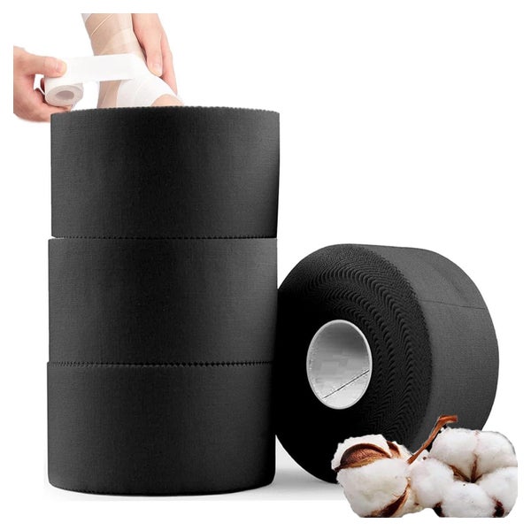 ANAMPION Sporttape Schwarz - Reißbares, Unelastisches Tape für Sport & Therapie