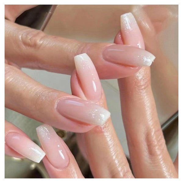 Künstliche Nägel French Ombre Rosa Sarg Mittel 24er Set Ombr 1 St
