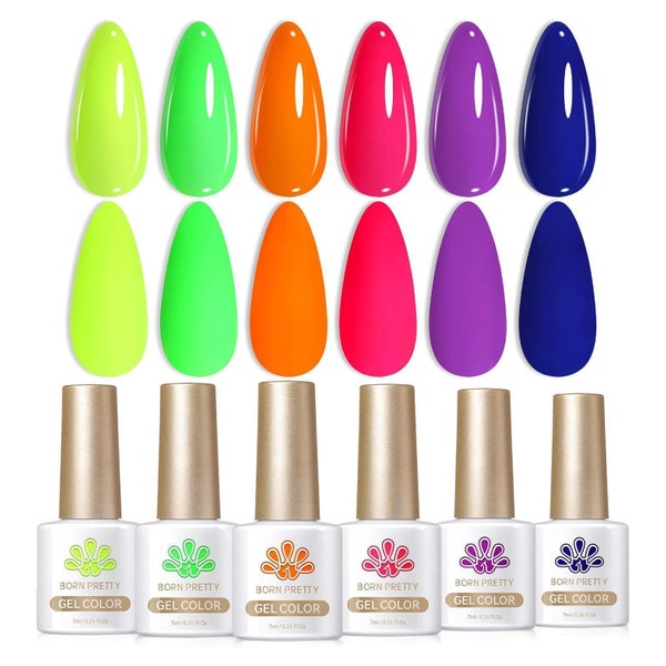 Nagellack UV Neon Gel Glühen LED Soakoff Cyber Stadt 1 St