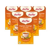 Yogi Tea - Ingwer Orange Bio Gewürztee | 6 x 30,6g 6x17 St
