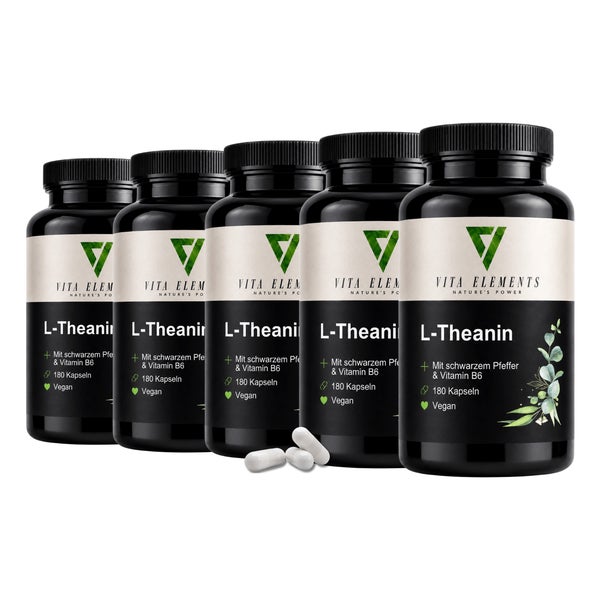 Vita Elements L-Theanin Kapseln 5 x 180 St
