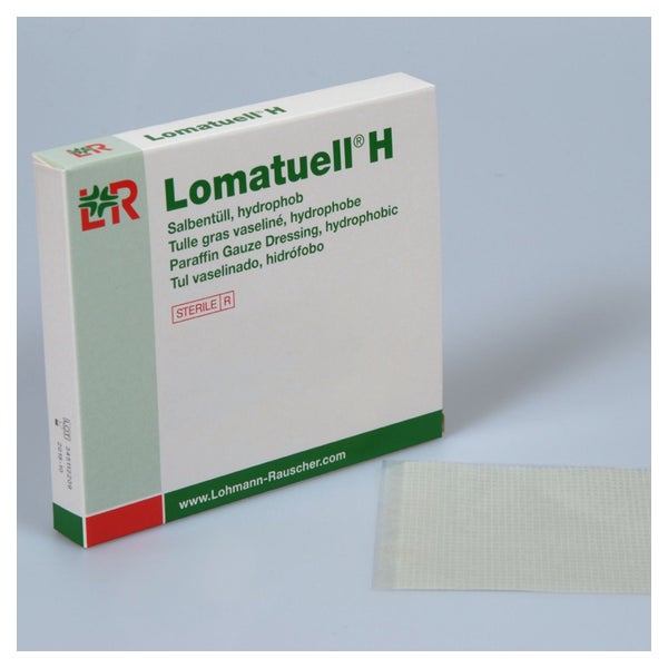 Lohmann Rauscher Lomatuell H Salbentüll, hydrophob steril - 10 x 20 cm 10 St