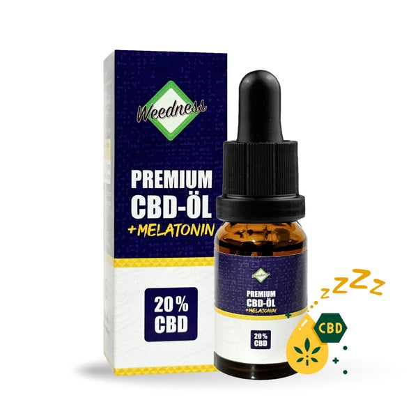 Weedness - CBD Öl 20% Vollspektrum + Melatonin 10 ml