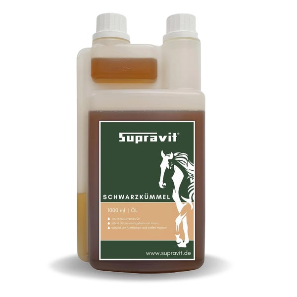 Supravit Schwarzkümmelöl 1000ml flüssig für Perde 1 kg