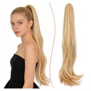 Pferdeschwanz Haarteil Klammer Clip 50cm 27H 613# Schmutzigb 1 St