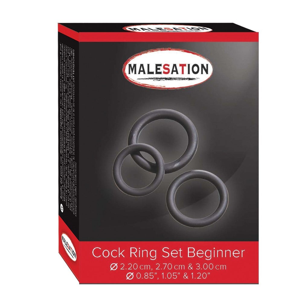 MALESATION - Cock Ring Set Beginner 3 St