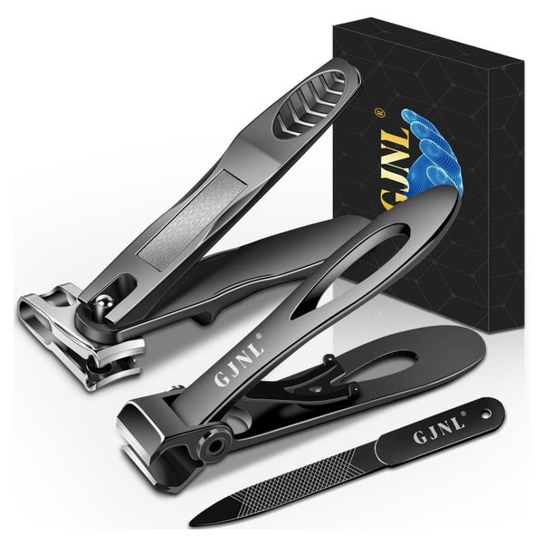 GJNL Nagelschneider Set für dicke Nägel | 360° drehbarer Kopf | Inkl. Feile &