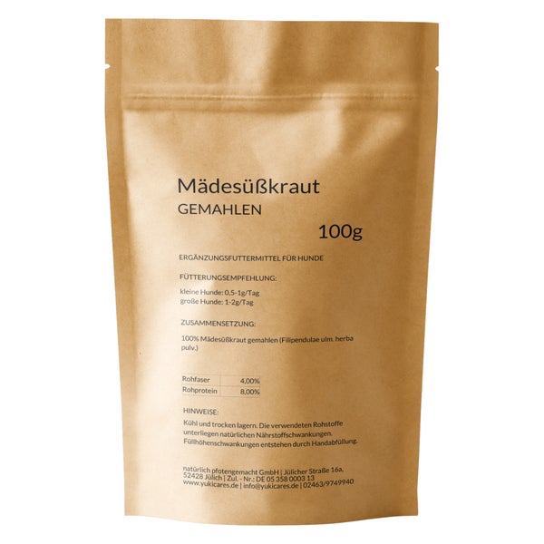 Yuki cares Mädesüß Pulver für Tiere 100 g