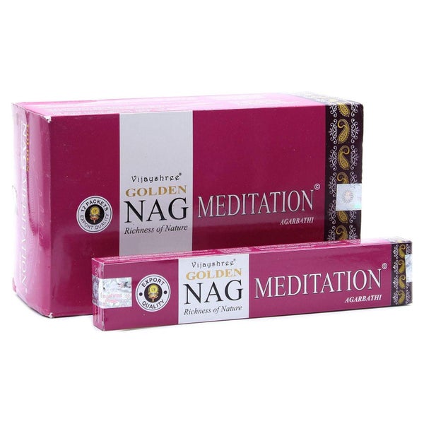 Räucherstäbchen Golden Nag Meditation 12x15g MEDITATION 22 c 1 St