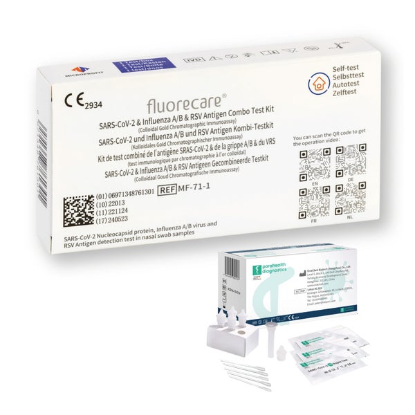 Fluorecare Kombi-Schnelltest Gratis parahealth covid tests 5 St