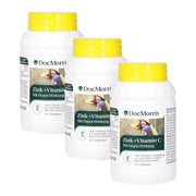 Produktabbildung: DocMorris Zink + Vitamin C Dreierpack 3X100 St