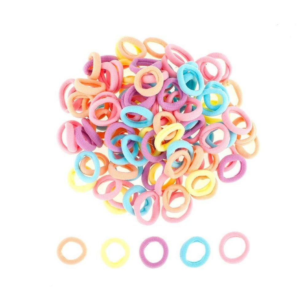 100 Stück Mini Haargummi Elastische Haarbänder Kinder Mädche 1 St