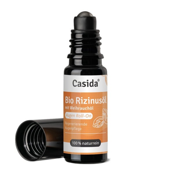 Casida Bio Rizinusöl Augen Roll-on mit Weihrauchöl 10 ml