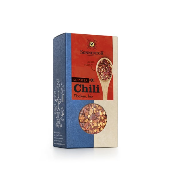 Chili Flocken bio 45 g – Feuriges Bio-Gewürz für kreative und pikante Gerichte