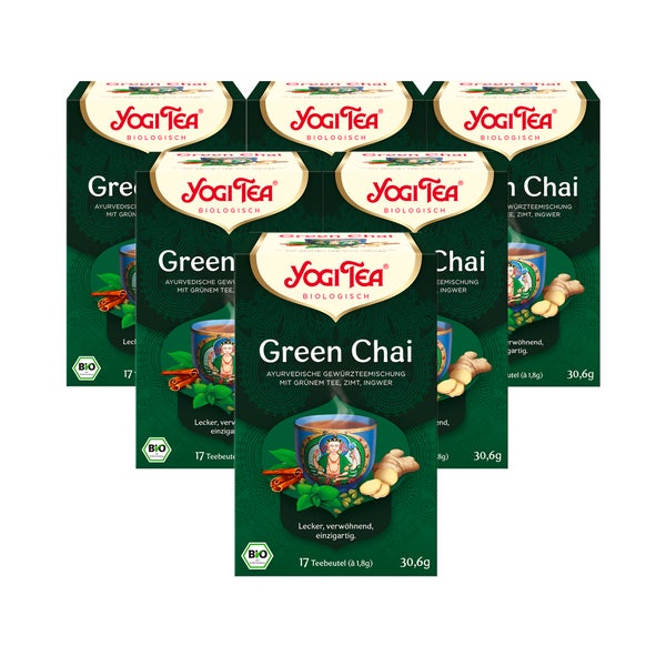 Yogi Tea - Green Chai Bio Gewürztee | 6 30,6g 17 St