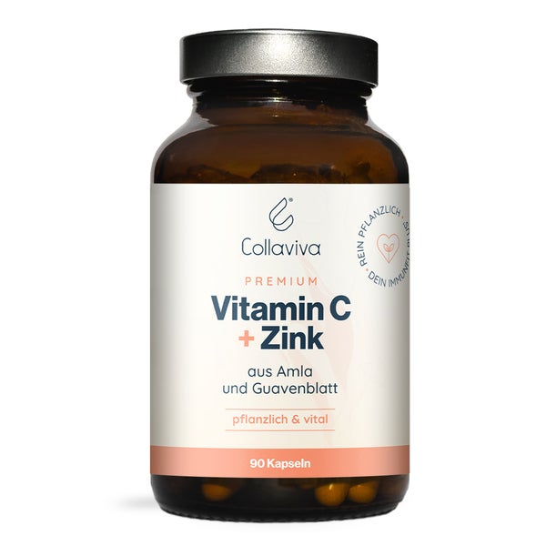 Vitamin C + Zink - 90 Kapseln - 100% pflanzlich - 3-Monats-Vorrat 90 St
