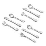 Kinderbesteck Set 9teilig Edelstahl Löffel Gabel 1 St