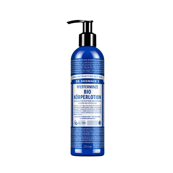 Dr. Bronner's Bio-Körperlotion Pfefferminze 240 ml