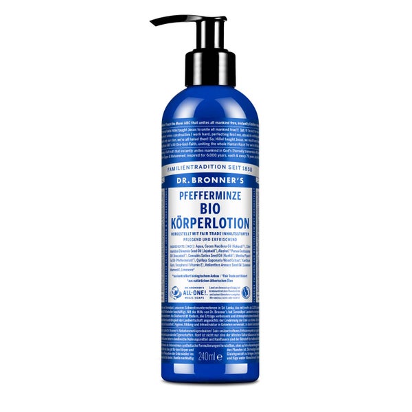 Dr. Bronner's Bio Körperlotion Pfefferminze 240 ml