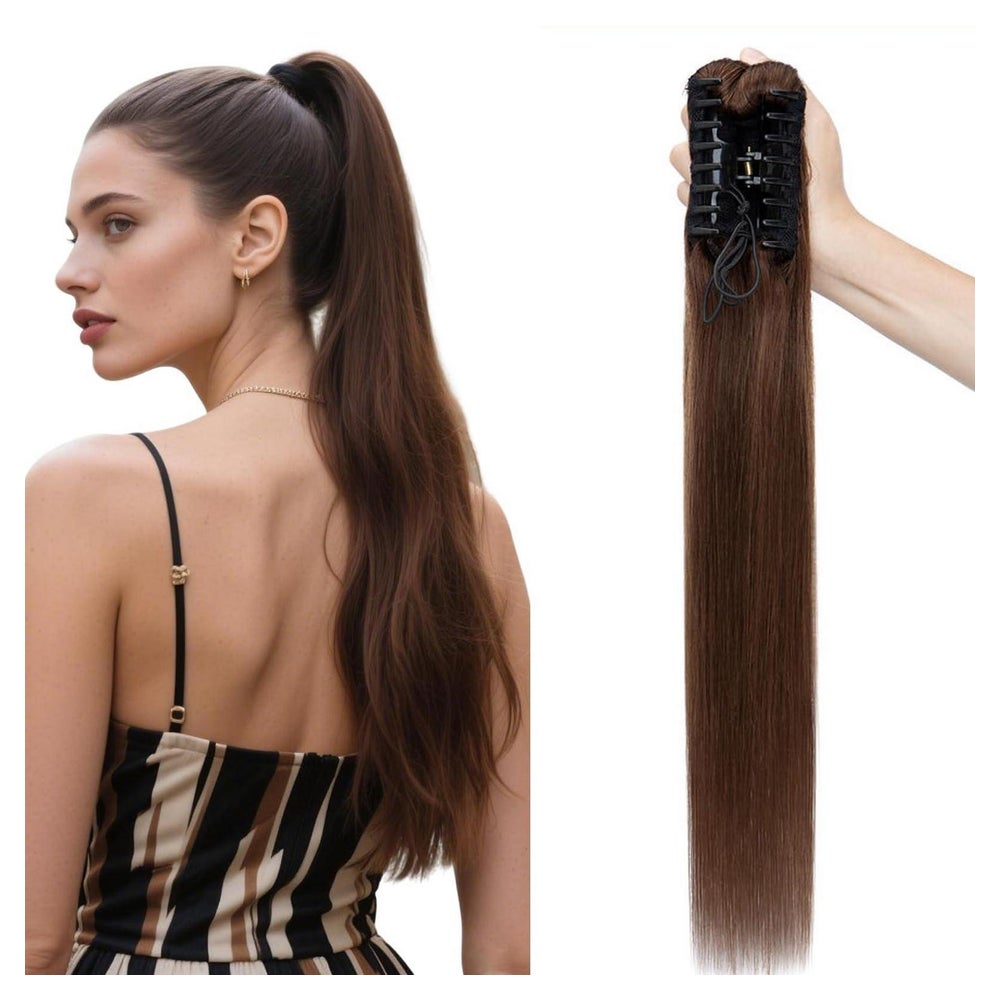 Pferdeschwanz Echthaar Remy Ponytail Haarteil 35cm #4 Mittel 1 St