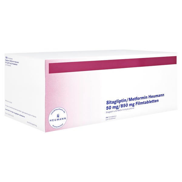 SITAGLIPTIN/Metformin Heumann 50 mg/850 mg FTA 196 St