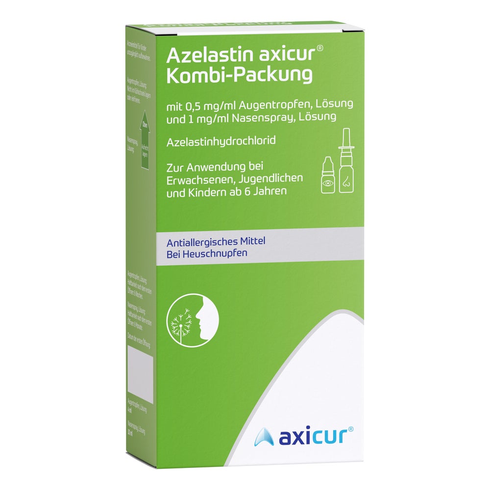 Azelastin Axicur Kombi-pack.0,5mg/ml At+1mg/ml Ns 1 P