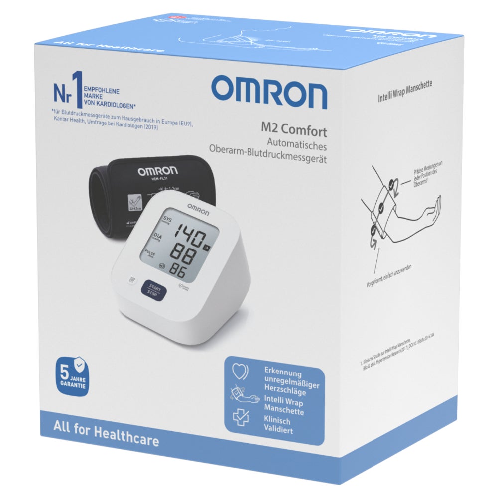 OMRON M2 Comfort Oberarm Blutdruckmessgerät 1 St