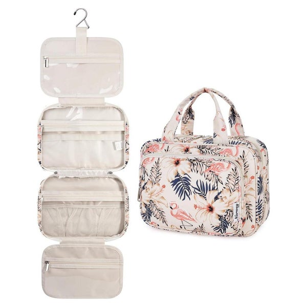 Kulturbeutel Kosmetiktasche Waschtasche Aufhängen Ba-beige F 1 St