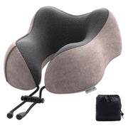 Nackenkissen Reisekissen Memory Foam Samtbezug Flugzeug Hell 1 St