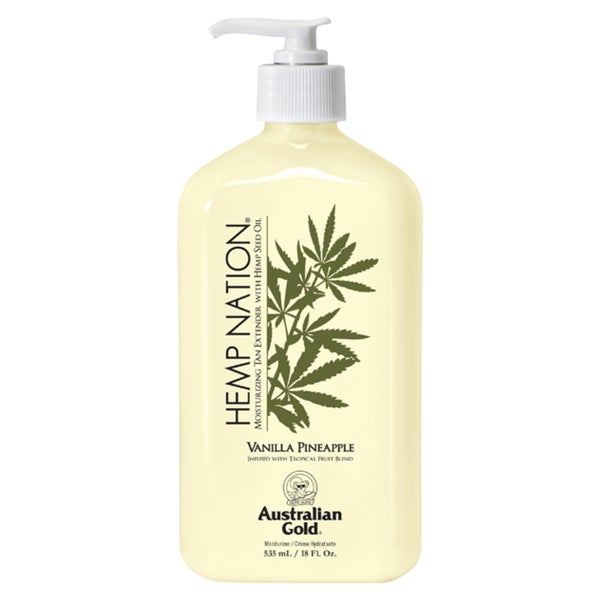 Australian Gold, Hemp Nation Vanilla Pineapple Moisturizing Tan Extender