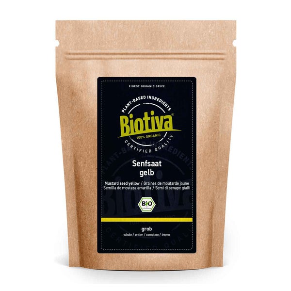 Biotiva Senfsaat gelb ganz Bio 250 g