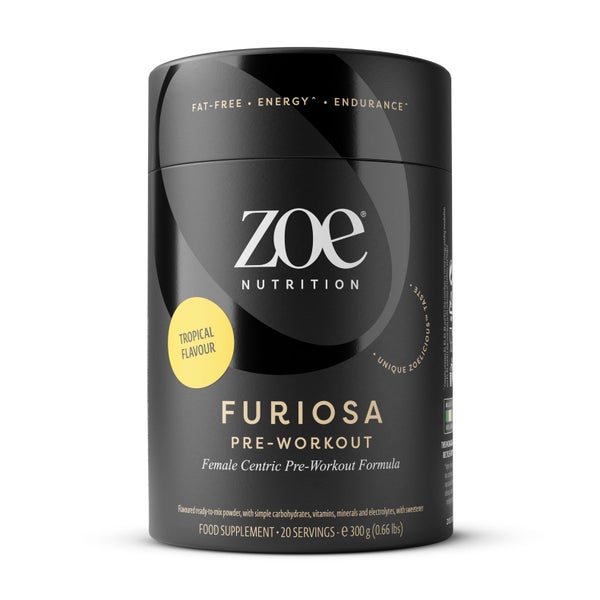 zoe Furiosa Pre-Workout, 300 g Tropical 300 g