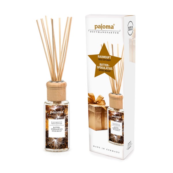 pajoma® Raumduft 100 ml inkl. Duftstäbchen, Butterspekulatius 100 ml