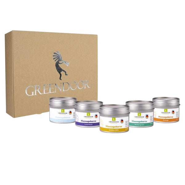 GREENDOOR Geschenk Set XL Massagekerzen 500 ml